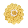 Axyaa Velvet Flower Cushion Cover in Yellow Blue White Pink, Handmade Luxury Pillowcase