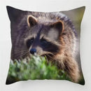 Axyaa Raccoon Wildlife Print Pillowcase for Home Bed Chair Decor