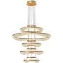 Axyaa Acrylic Living Room Chandelier Pendant Light - Modern Hanging Fixture