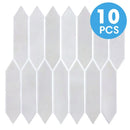 Axyaa PVC Prismatic Wall Panels - Set of 10, Easy Install Waterproof Tile Stickers