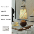 Axyaa Retro Floral Desk Lamp: French Fresh Style, Nordic Design, LED Lights