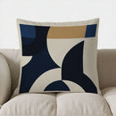Geometric Pattern Throw Pillow by Axyaa for Modern Decor - Sofa, Bedroom, Car