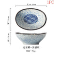 Axyaa Japanese Style Ceramic Snack Plates with Dipping Bowls
