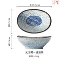 Axyaa Japanese Style Ceramic Snack Plates with Dipping Bowls