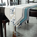 Axyaa Chinese Style Retro Table Runner with Tassel - Home Decor Embroidery Textile