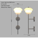 Lotus Wall Sconce by Axyaa - Vintage Art Deco White Jade Glass Wall Light
