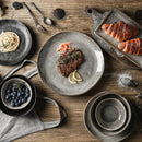 Axyaa Retro Gray Ceramic Dinnerware Set