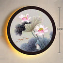 Axyaa Round Industrial LED Wall Lamp Bedside Bedroom Sconce Home Decor Lighting