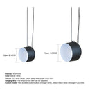 Axyaa Modern Drum Chandelier for Living Room Dining Decor