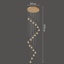 Axyaa Crystal Chandelier Pendant Light for Luxury Dining Room Decor