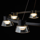 Axyaa Glass Dining Table Chandelier: Modern Minimalist Design, Easy Installation, Rounded Shape