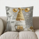 Festive Deer Print Pillow Cover for Sofa, Bedroom, Car by Axyaa