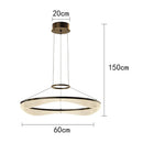 Axyaa Modern Ring LED Pendant Chandeliers for Living Room and Dining Room