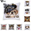 Axyaa Cartoon Dog Cushion Cover - Decorative Pillowcase for Home and Car - 45*45cm