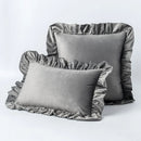 Axyaa Velvet Ruffle Cushion Cover for Home Decor 30x50/45/50cm