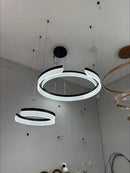 Axyaa Minimalist Circular Chandelier for Elegant Indoor Lighting.
