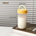 Axyaa Transparent Plastic Water Bottle with Handle, Heat-Resistant Coffee Mug