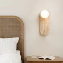 Axyaa Wabi Sabi Travertine Wall Lamp Modern Simple Warm Khaki Bedroom Study Bedside