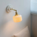 Axyaa Ceramic LED Wall Lamp for Bedroom & Bathroom with Pull Switch