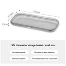 Axyaa Stainless Steel Dishwasher Basket with Chopstick Holder