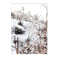 Snow House Nordic Canvas Wall Art by Axyaa for Living Room Decor