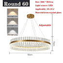 Axyaa Luxury Crystal Chandelier for Living Room Dining Home Decor