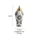 Axyaa Large Ceramic Vase for Flower Arrangement and Hydroponic Displays