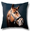 Fine Horse Print Cushion Cover for Home Decor by Axyaa