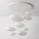 Axyaa Minimalist White Pendant Light for Salon, Dining, or Bedroom