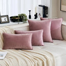 Axyaa Velvet Throw Pillow Cover Set for Sofa Bedroom, Modern Gift Pillowcase
