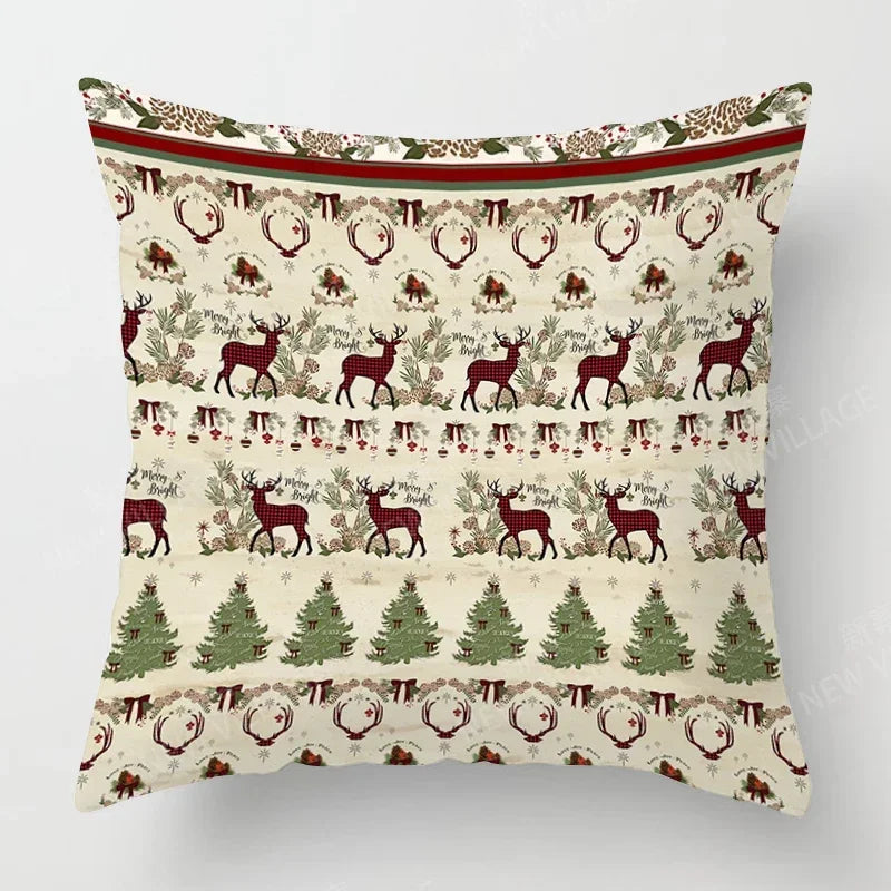 Axyaa Christmas Series Pillowcases for Festive Home Decor 40x40 50x50 60x60