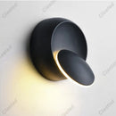 Axyaa Crescent Wall Lamp: 360° Rotating, Bedroom & Living Room Decor