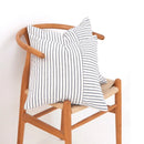 Axyaa Striped Cotton Linen Throw Pillow Covers 18x18 Modern Decor for Sofa Couch