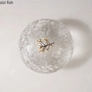Axyaa Mushroom-Shaped Glass Seafood Sushi Plate - High Footed Dessert Serving Plate