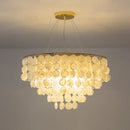 Axyaa Shell Pendant Chandelier: Modern, Cozy Lighting for Home, Hotel, and Shop