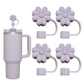 Axyaa Silicone Flower Straw Cover for Stanley Cup 30&40Oz Tumblers