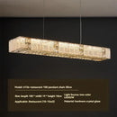 Axyaa Luxury Round Pendant Light for Living Room, Elegant Crystal Light Fixture