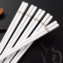 Axyaa Ceramic Chopsticks Set: High-grade, Anti-mold, Moisture-resistant Tableware for Home.
