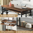 Axyaa Portable Laptop Desk, Height Adjustable Rolling Cart for Sofa and Bed