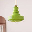 Axyaa Retro Glass LED Pendant Chandelier for Kitchen, Bedroom, and Bar