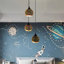 Axyaa Nordic Glass Pendant Lamp Set - Creative Stained Loft Hanging Lights