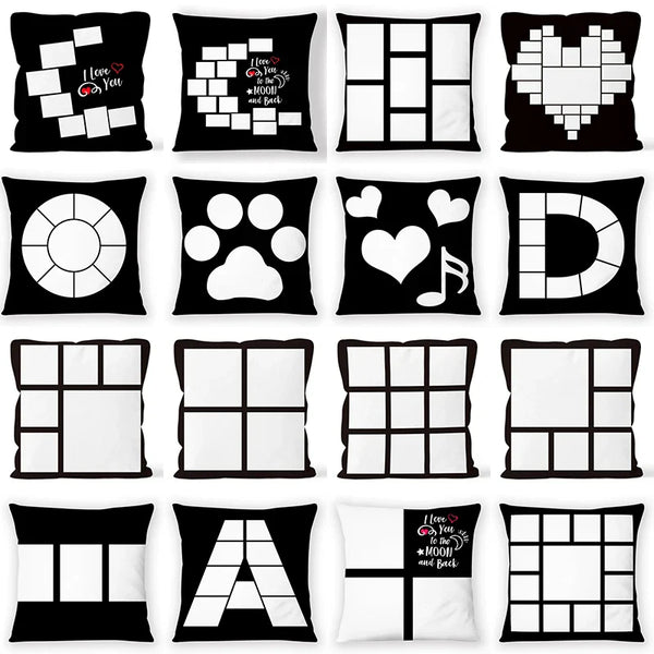 Axyaa Plaid Cat Paw Pillowcase Set