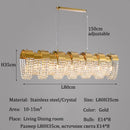 Axyaa Gold Crystal LED Chandeliers for Luxury Living Spaces