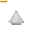 Axyaa Pyramid Glass Desk Lamp for Living Room, Bedroom, Study - Designer Light and Shadow