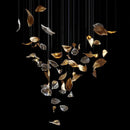 Axyaa Luxury LED Chandelier Modern Living Room Pendant Light - Customizable Art Styles