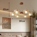Axyaa Pendant LED Chandelier for Bedroom Decor and Living Room Lighting