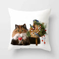 Axyaa Cartoon Cat Animal Sofa Cushion Cover - 45*45 Throw Pillow Home Decor