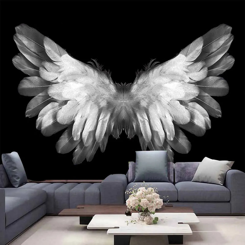Axyaa Angel Wings Tapestry: Hippie Feather Psychedelic Wall Hanging Home Decor