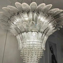 Axyaa Luxe Murano Crystal Chandelier for Villa Staircase Hall & Living Room