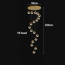Axyaa Crystal Duplex Pendant Lamp for Stylish Living Room Luxe Décor
